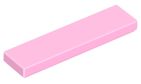 Tile 1 x 4 with Groove in Bright Pink