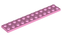 Plate 2 x 12 in Bright Pink