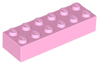 Brick 2 x 6 in Bright Pink