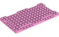Plate Special 8 x 16 x 2/3 with Six Recessed Edges in Bright Pink