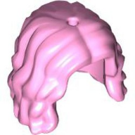 Hair Long Wavy/Curly in Bright Pink