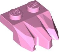 Plate Special 2 x 3 with Rocks in Bright Pink
