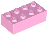 Brick 2 x 4 in Bright Pink