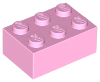 Brick 2 x 3 in Bright Pink