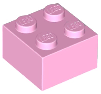 Brick 2 x 2 in Bright Pink