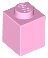 Brick 1 x 1 in Bright Pink