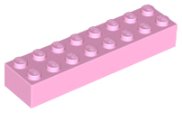 Brick 2 x 8 in Bright Pink
