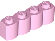 Brick Special 1 x 4 Palisade [aka Log] in Bright Pink