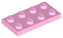 Plate 2 x 4 in Bright Pink