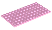 Plate 6 x 12 in Bright Pink