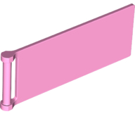 Flag 7 x 3 with Rod in Bright Pink