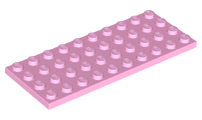 Plate 4 x 10 in Bright Pink