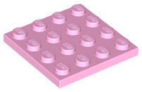 Plate 4 x 4 in Bright Pink