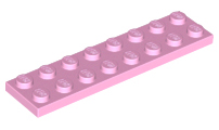 Plate 2 x 8 in Bright Pink