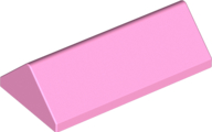 Brick Sloped 45° 2 x 4 Double in Bright Pink