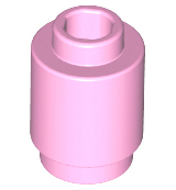 Brick Round 1 x 1 Open Stud in Bright Pink