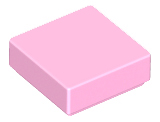 Tile 1 x 1 with Groove in Bright Pink