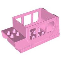 Duplo Horse Carriage Body in Bright Pink