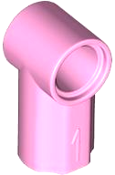 Technic Axle and Pin Connector Angled #1 in Bright Pink