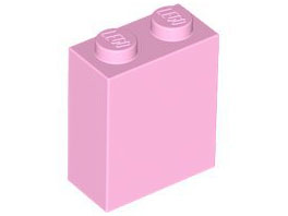 Brick 1 x 2 x 2 with Inside Stud Holder in Bright Pink