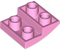 Brick Curved Inverted 2 x 2 x 2/3 in Bright Pink
