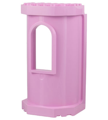 Belville Wall 6 x 8 x 12 - Tower with Window in Bright Pink