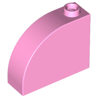 Brick Curved 1 x 3 x 2 in Bright Pink