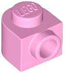 Plate Special 1 x 1 x 2/3 Half Round with Side Stud in Bright Pink