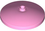 Dish 4 x 4 Inverted with Open Stud [Radar] in Bright Pink