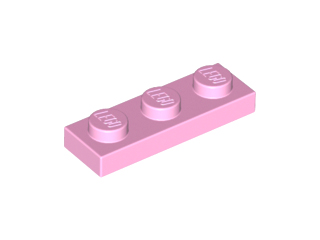 Plate 1 x 3 in Bright Pink