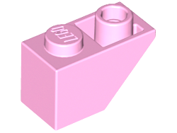 Brick Sloped Inverted 45° 2 x 1 in Bright Pink