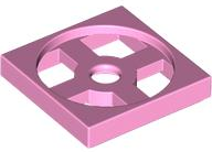 Turntable 2 x 2 Plate, Base in Bright Pink
