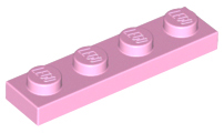 Plate 1 x 4 in Bright Pink