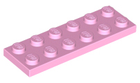 Plate 2 x 6 in Bright Pink