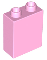 Duplo Brick 1 x 2 x 2 in Bright Pink