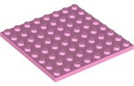 Plate 8 x 8 in Bright Pink