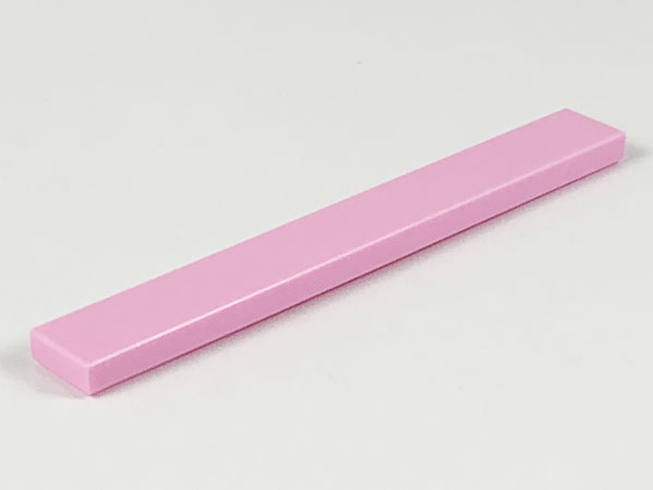 Tile 1 x 8 with Groove in Bright Pink