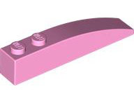 Brick Curved 6 x 1 in Bright Pink