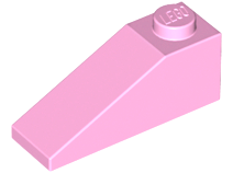 Brick Sloped 33° 3 x 1 in Bright Pink