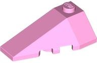 Brick Wedged, Sloped 4 x 2 Triple Left in Bright Pink