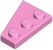 Wedge Plate 3 x 2 Right in Bright Pink