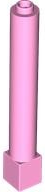 Support Round 1 x 1 x 6 Solid Pillar in Bright Pink