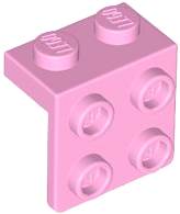 Bracket 1 x 2 - 2 x 2 in Bright Pink