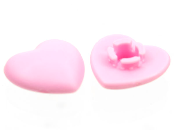 Clikits Icon, Heart 2 x 2 Small with Pin [Frosted] in Bright Pink