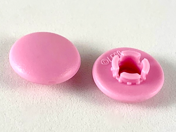 Clikits Icon, Round 2 x 2 Small Thin with Pin in Bright Pink