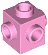 Brick Special 1 x 1 Studs on 4 Sides in Bright Pink