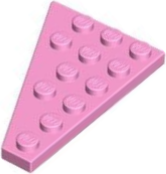 Wedge Plate 6 x 4 Right in Bright Pink