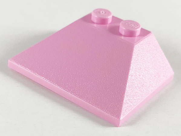 Brick Sloped 45° 3 x 4 Double / 33° in Bright Pink