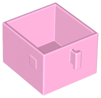Duplo Drawer 2 x 2 with Pull Handle in Bright Pink