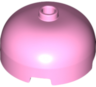 Brick Round 3 x 3 Dome with Center Stud in Bright Pink